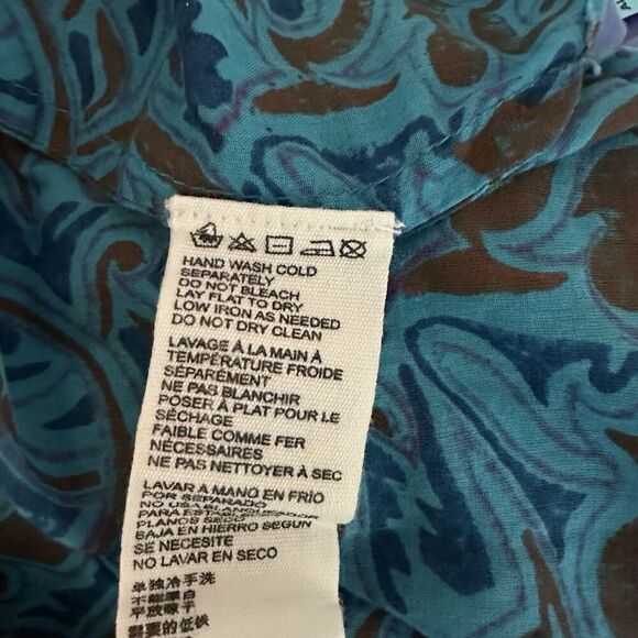 Cleobella Womens Midi Dress Size XS Kaftan Printed Tassel Neck Boho Festival - Picture 8 of 11